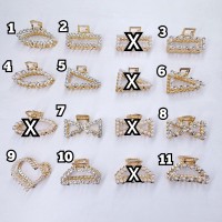 A6-005 GANCHITA PARA EL CABELLO CON PERLAS Y DIAMANTES 5CM