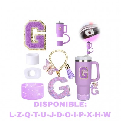 1TB-213 SET DE ACCESORIOS PARA TERMOS STANLEY DE ABCDARIO 24 LETRAS 