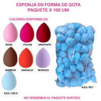 6MA-6505 ESPONJA EN FORMA DE GOTA X 100 UNI