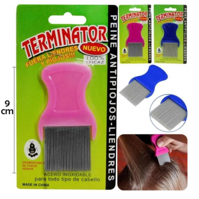 TR-008 PEINE SACAPIOJO DE ACERO INOXIDABLE 