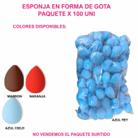 6MA-6505 ESPONJA EN FORMA DE GOTA X 100 UNI