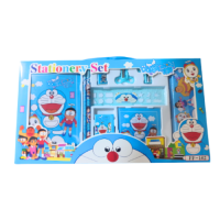 L-057 SET ESCOLAR (BORRADOR, LAPIZ, SACAPUNTA, REGLA, DOS MINI LIBRETAS Y CARTUCHERA)