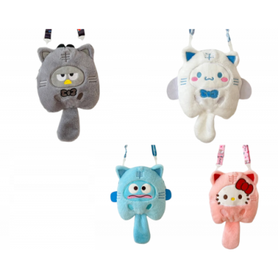 A5-133 CARTERAS DE PELUCHE PARA NIÑAS DE SANRIO CON COLA 30CM * 18CM 