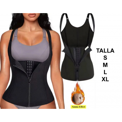 6TR-6405 FAJA REDUCTORA CHALECO CON BROCHES Y CIERRE PARA DAMAS