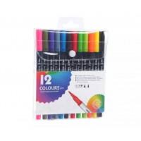 U-78 ESTUCHE DE MARCADOR DOBLE PUNTA 12 UND 