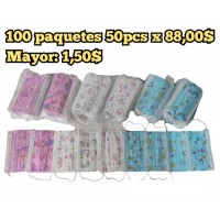 A2-037 PAQUETE TAPABOCA ANIMADO 100PAQ X 88$