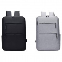 ★A12-003 MORRAL DOBLE CIERRE DE CARGA PORTATIL CON USB 30*12*42CM