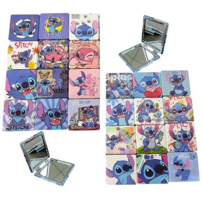 A12-082 MINI ESPEJO PORTATIL DOBLE CARA STITCH