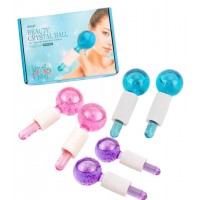 A13-048 CAJA DE ESFERA DE CRISTAL ( X 2 UND) PARA MASAJES FACIALES 13.6*4.8CM
