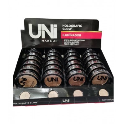 A13-018 ILUMINADOR HOLOGRAFICO UNI MAKEUP CAJA X 24 UND