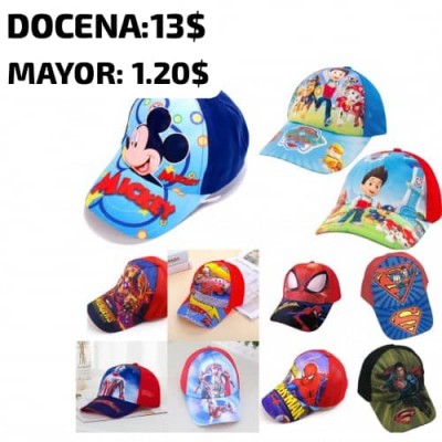 X-82 GORRAS PARA NIÑOS ANIMADAS 