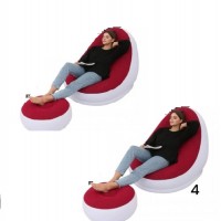 A14-012 SOFA PUFFS PORTATIL INFLABLE CON POSA PIE 27X24X12CM