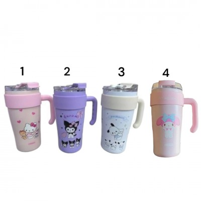 A14-009 TERMO DE ACERO INOXIDABLE CON ASA DE SANRIO  860ML