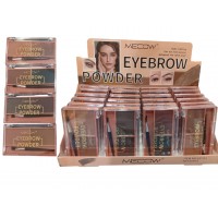 MA-HS1334 SOMBRA DE CEJA DOBLE CON BROCHA MECOW CAJA 24 PCS 