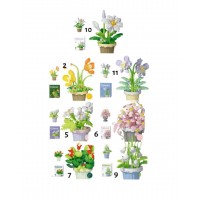 A12-075 LEGOS DE FLORES FLOWER 10*6CM #B