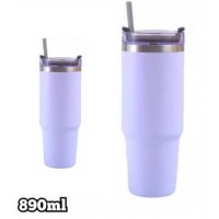 A6-047 TERMO DE VIAJE CON TAPA Y PITILLO VACUUM 890ML