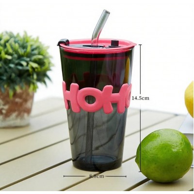 5TB-5068  GRANDE VASO HOHO DE VIDRIO CON PITILLO 450ML