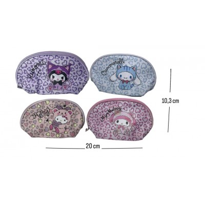 2BB-2034 PORTACOSMETICO ANIMAL PRINT DE SANRIO OVALADO 