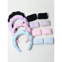 A14-014 SET DE 3 PIEZAS DE CINTA PARA EL CABELLO Y BANDANA PARA MUÑECA DE BAÑO 