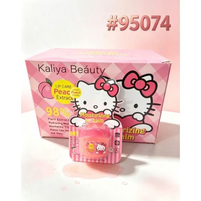 8MA-95074 BALSAMO HIDRATANTE DE DURAZNO KALIYA BEAUTY DE HELLO KITTY X24 PCS