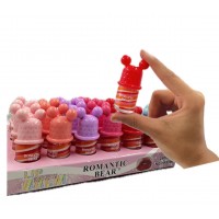 3MA-8096 BRILLO LABIAL OREJITA ROMANTIC BEAR X 24 PCS