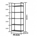 TR-005 ESTANTE PARA COCINA 5 NIVELES 147X50.5 CM 