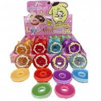 1MA-221 BRILLO DE POMPOMPURIN CON FORMA DE DONA X24 PCS 