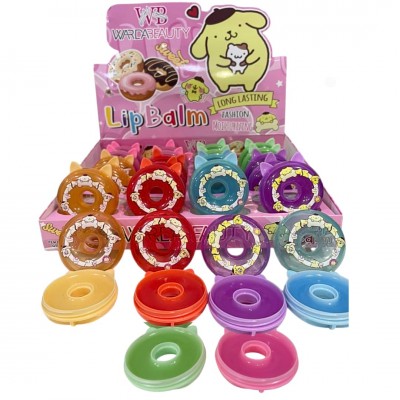 1MA-221 BRILLO DE POMPOMPURIN CON FORMA DE DONA X24 PCS 