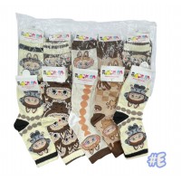 4TR-4015 MEDIAS LARGAS DE ALGODON LABUBU X 10 PARES #E 4TR-4015 MEDIAS LARGAS DE ALGODON LABUBU X 10 PARES #E