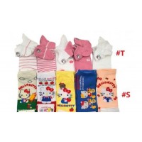 4TR-4019 MEDIAS CORTAS DE ALGODON HELLO KITTY X 10 PARES 