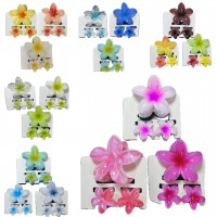2AC-1010 GANCHETAS HAWAIANA DE COLORES SURTIDAS X 3 PCS  
