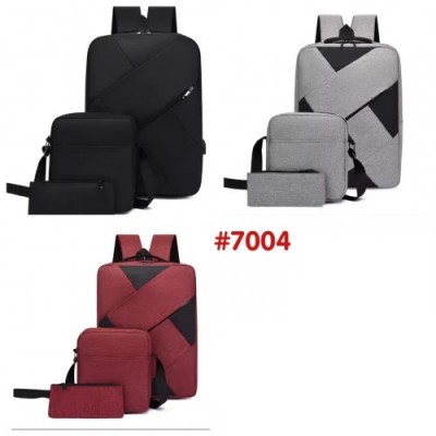 2BB-7004 SET DE BOLSO DE CABALLERO DE 3 PIEZAS #B