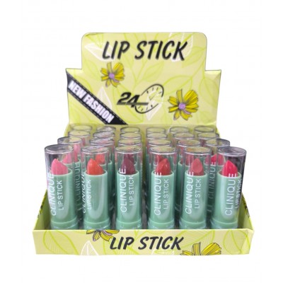 5MA-8011 LIP STICK LABIAL CREMOSO 6 TONOS CLINIQUE X24PCS