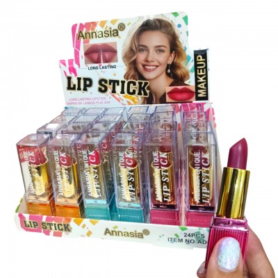 6MA-8019 LABIAL EN BARRA ANNASIA BLANCA X 24PCS 