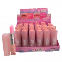 3MA-458 BALSAMO LABIAL CON COLOR CORAZON ROSADO X 24 PCS 