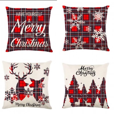 40F-4097 COJIN CON ESTAMPADO NAVIDEÑO 