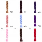 A14-015 165g 82 inch KANEKALON EXTENCIONES PARA HACER TRENZAS UNICOLOR 