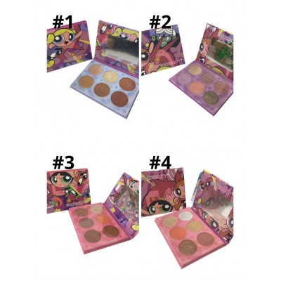 9MA-6197 PALETA DE SOMBRAS BRILLANTE 6 TONOS DE LAS CHICAS SUPERPODEROSAS
