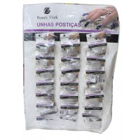 H-099 UÑAS PORTIZAS BEAUTY MARK CARTON X 24 PAQUETES 