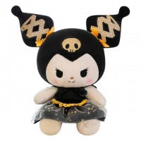 A5-143 PELUCHE DE KUROMI NEGRO CON DORADO 17CM 
