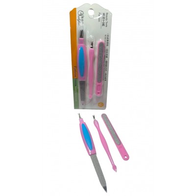 2CU-8970 SET DE HERRAMIENTAS PARA MANICURA X 3 PCS 