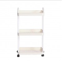 TR-012 CARRITO AUXILIAR DE 3 NIVELES 60CM X 32CM DE PLASTICO 