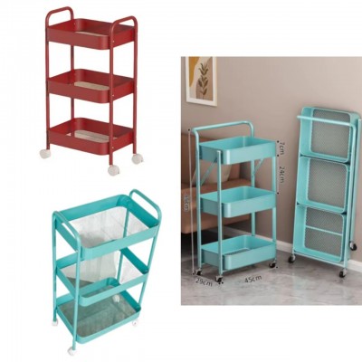 5TR-5044 CARRITO AUXILIAR DE METAL DE 3 NIVELES 