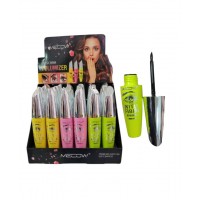MA-HS1130 DELINEADOR LIQUIDO NEGRO VOLUMIZER MECOW CAJA 24 PCS 