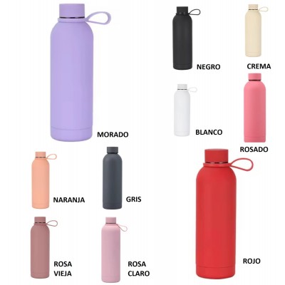 5TB-5065 TERMO DE ACERO INOXIDABLE UNICOLOR 400ML 