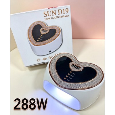 7EL-002  LAMPARA DE UÑAS SUN D19 DORADA 288W