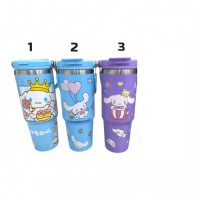 A14-002 TERMO DE ACERO INOXIDABLE CON ASA DE CINNAMOROLL 900ML 
