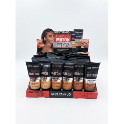 9MA-716 BASE 24H ACABADO NATURAL MISS YANNUO TONOS OSCUROS X24 PCS