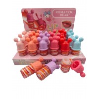 ★3MA-8096 BRILLO LABIAL OREJITA ROMANTIC BEAR X 24 PCS ★3MA-8096 BRILLO LABIAL OREJITA ROMANTIC BEAR X 24 PCS