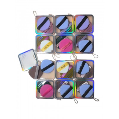 2MA-0004 BORLAS DE MAQUILLAJE GRANDE  X 2 PCS